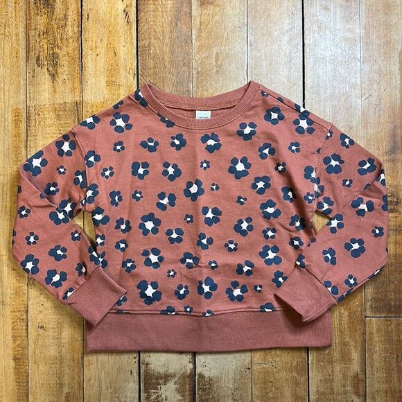 Carters Sweatshirt  size 5 Brown animal print Crewneck Sweatshirt cotton - Picture 1 of 4
